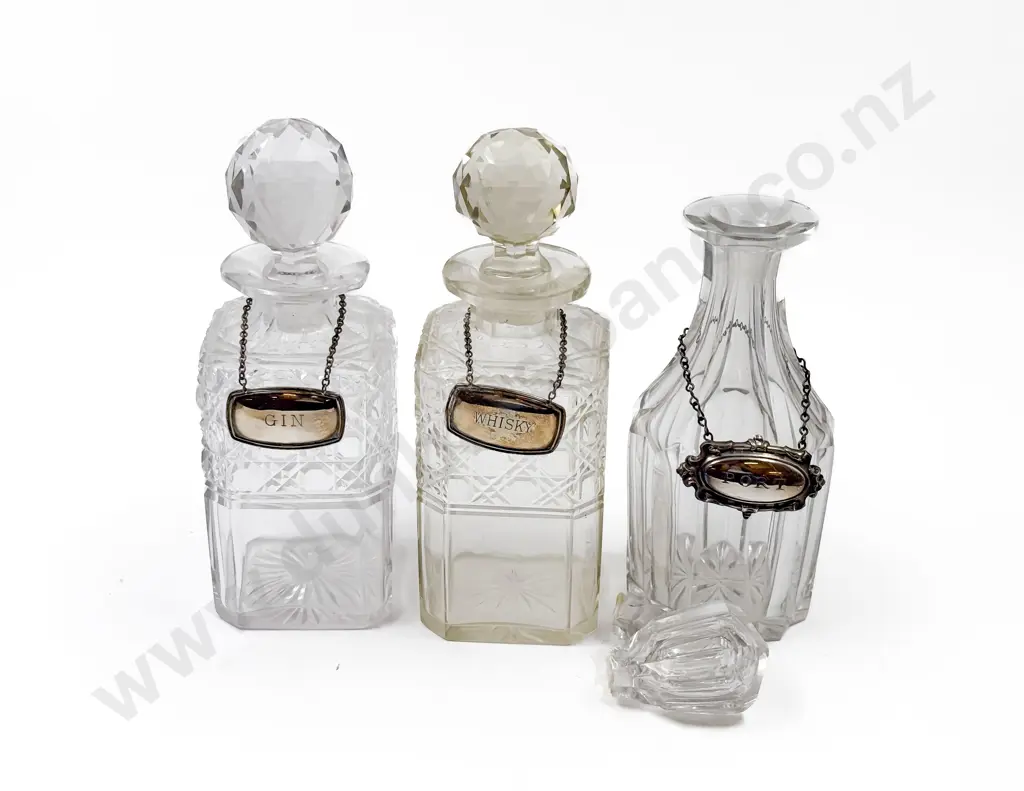 Three Assorted Decanters (Faults) Image 1++
