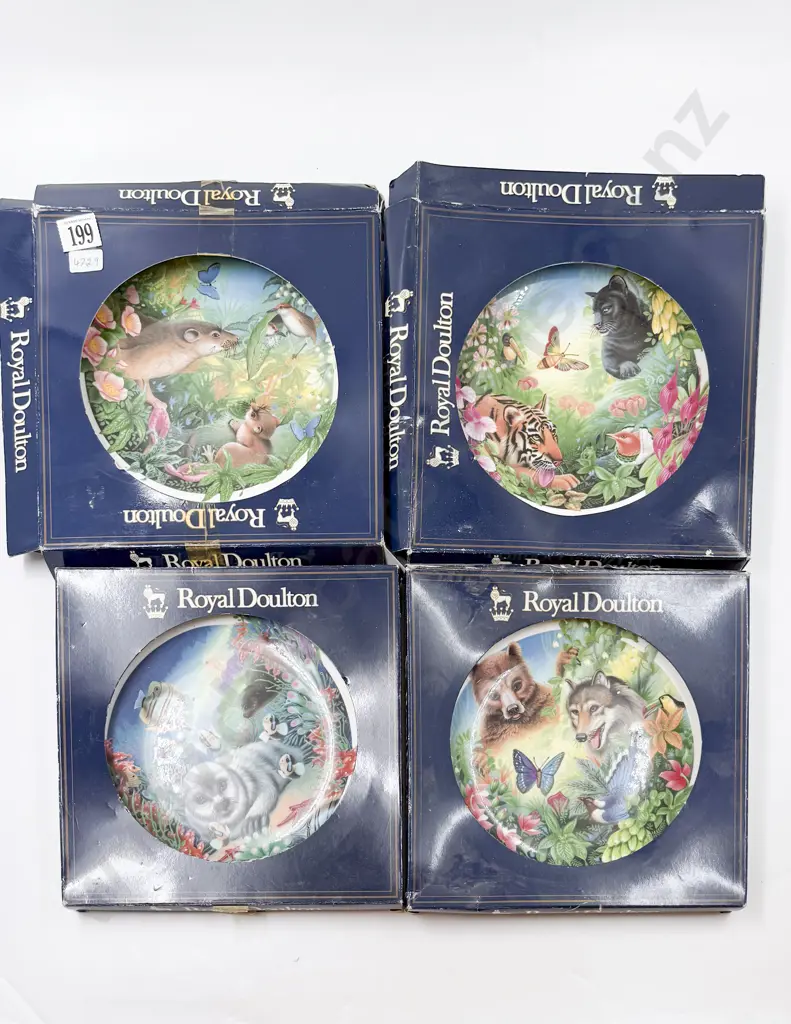Three Boxed Royal Doulton Comm. Plates Image 1++