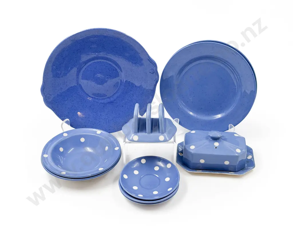 Quantity of Assorted T & G Green "Domino" Pattern China together with Others Image 1++