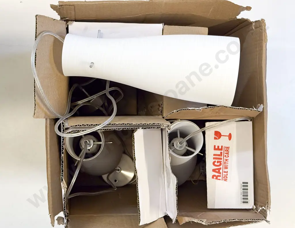 Three As New Pendant Light Fittings Image 1++