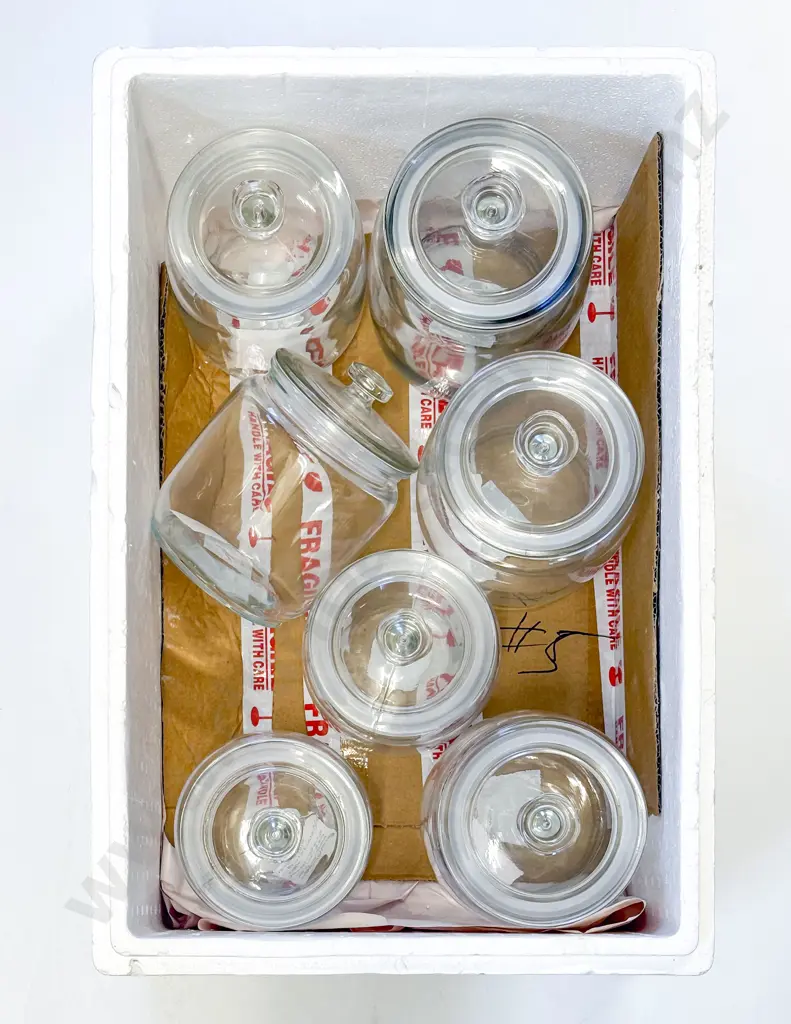 Three Boxes of Assorted Lolly Jars Image 1++