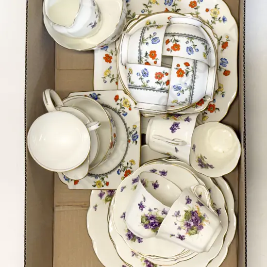 Two Aynsley Part Teasets