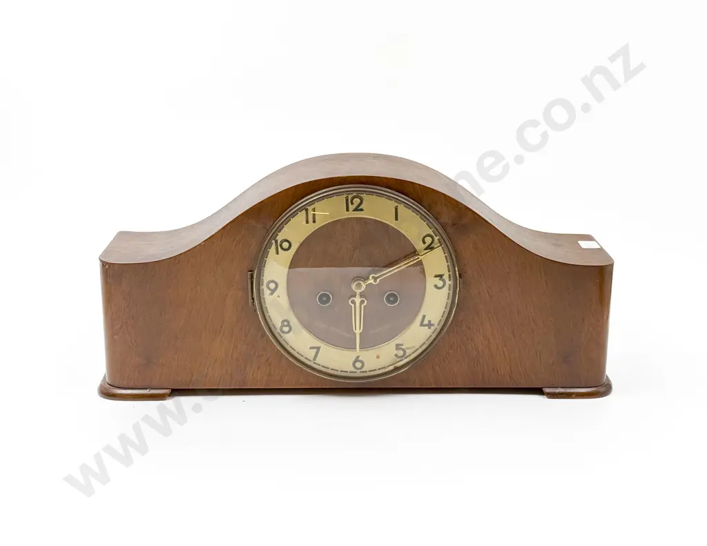 Oak Mantel Clock Image 1++