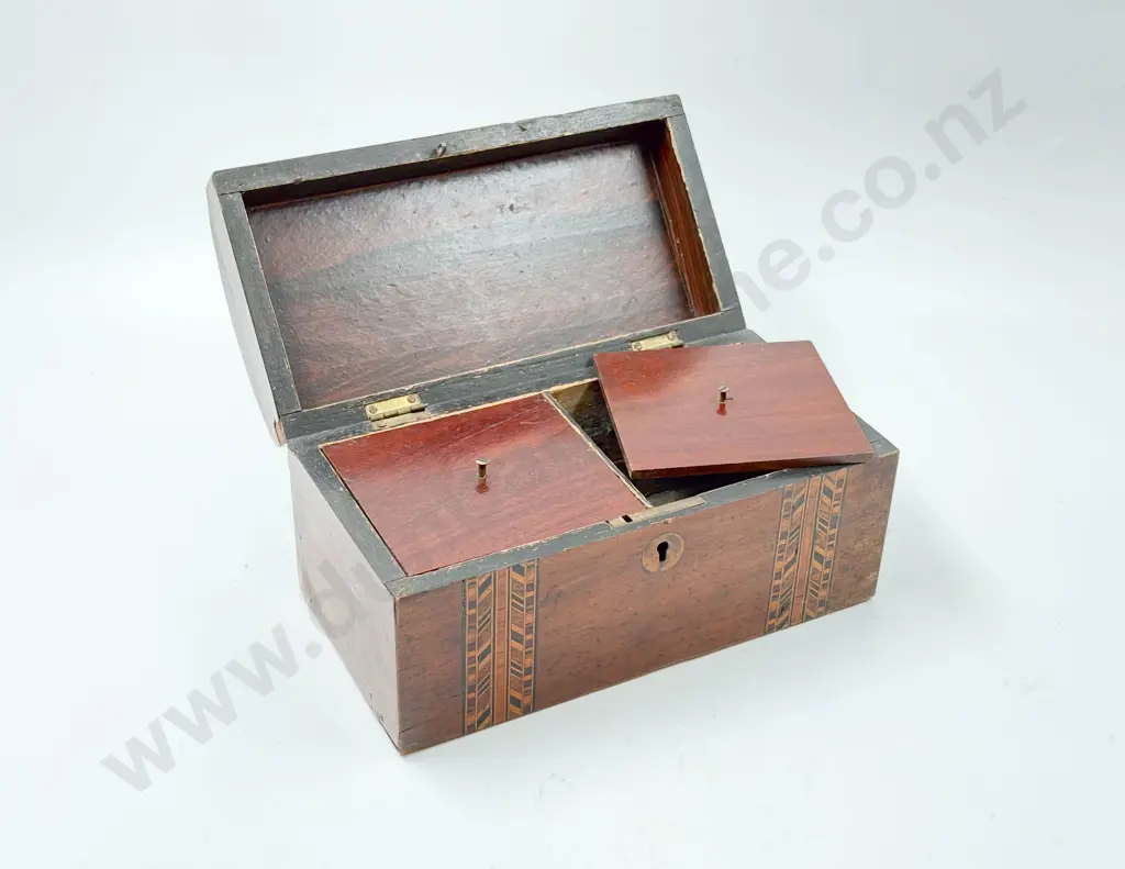 Victorian Inlaid Tea Caddy Image 1++