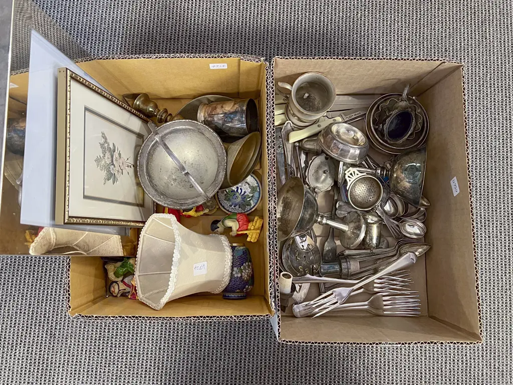 Two Boxes Assorted S/P Cutlery & Other Image 1++