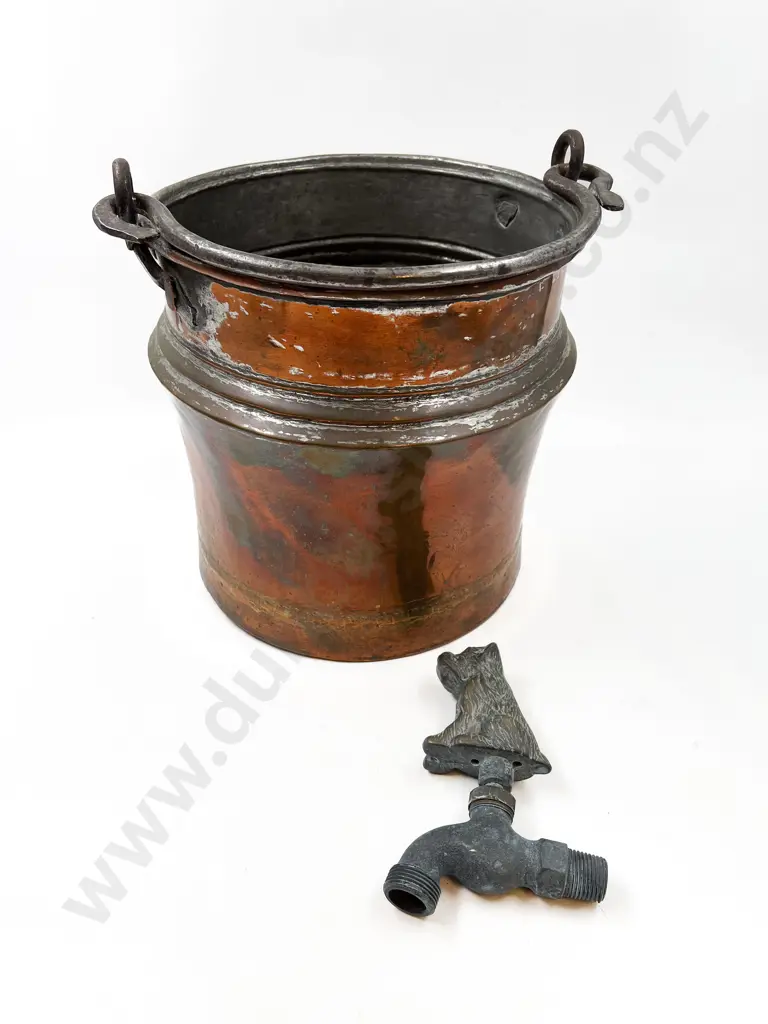 Turkish Copper Bucket & Terrier Form Tap Image 1++