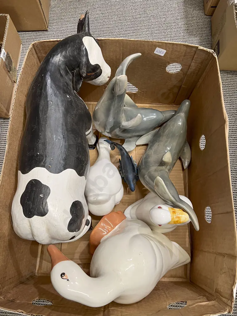 Assorted Dolphin & Goose Ornaments etc Image 1++