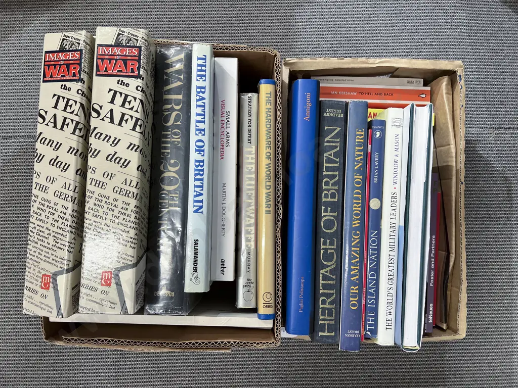 Two Boxes of Assorted Books Image 1++