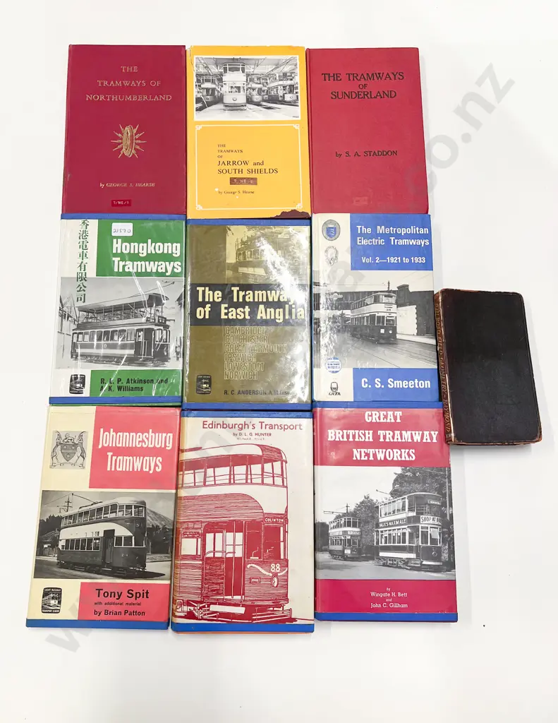 Nine Vintage Volumes Relating to Tram Networks Image 1++