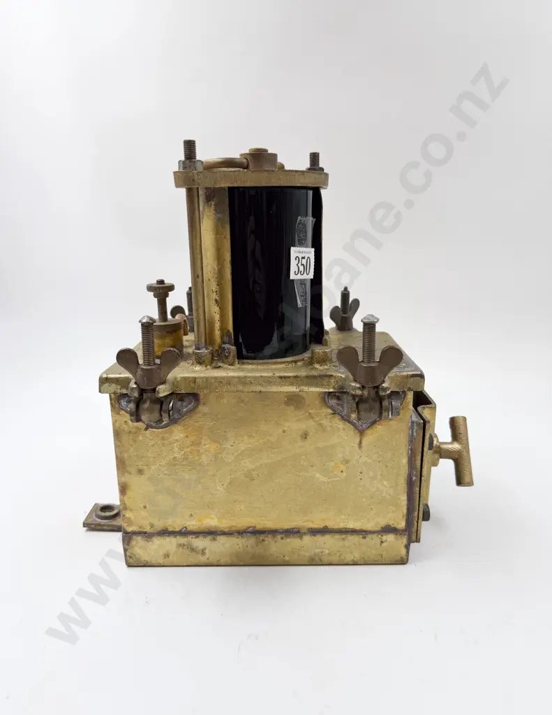 Vintage Brass Cased Road Warning Light Image 1++