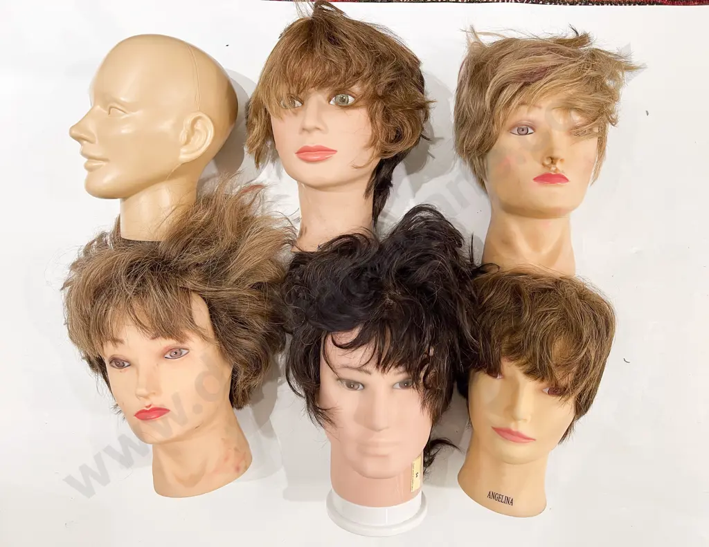 Quantity of Assorted Shop Mannequin Heads Image 1++