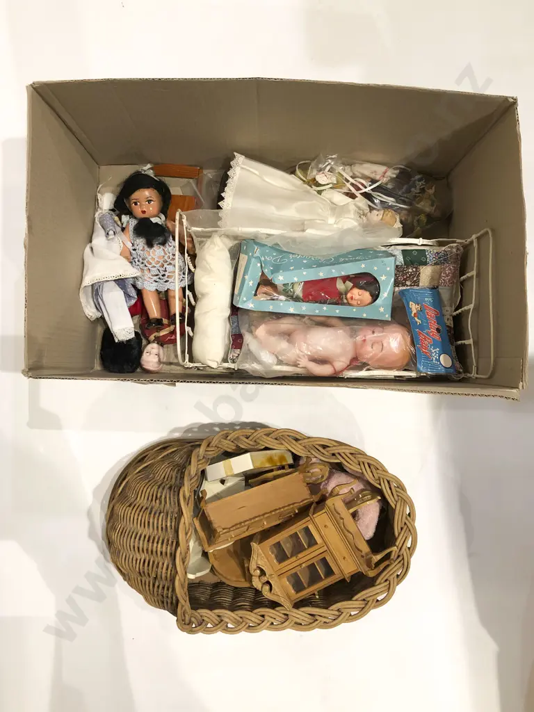 Assorted Dolls & Dolls House Furniture Image 1++