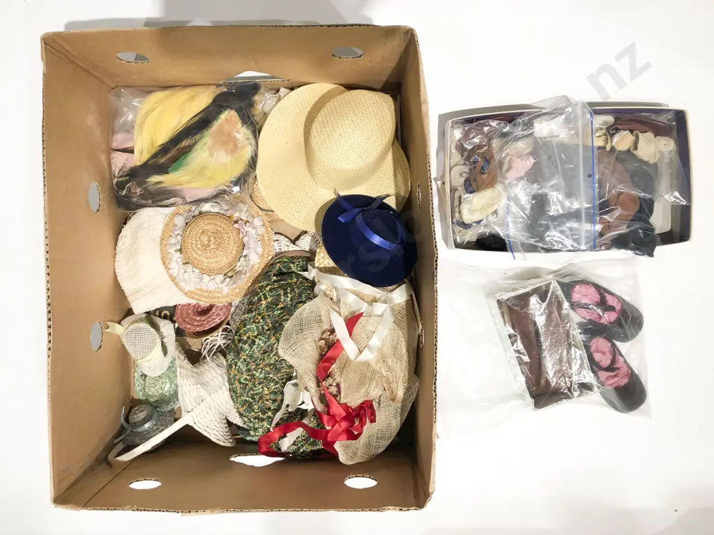 Vintage Doll Hats Shoes & Socks Image 1++