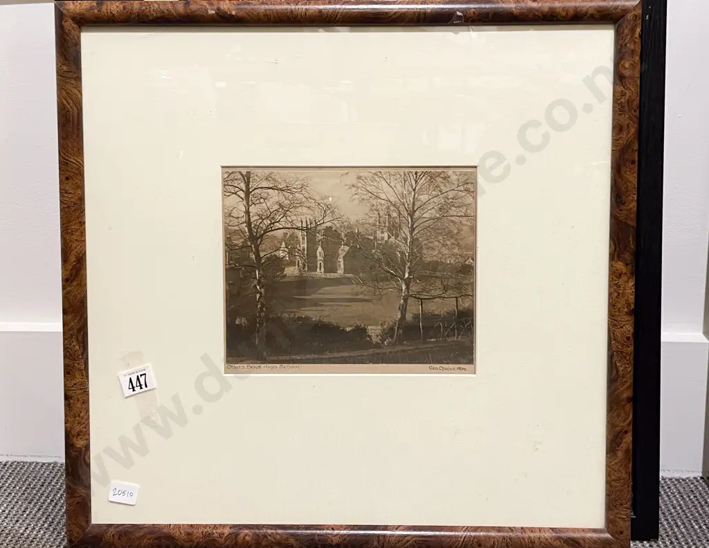 George Chance - Otago Boys High School - Silver Gelatin Print Image 1++