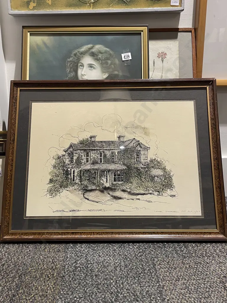 Framed Botanical Bookplates & Two Others Image 1++