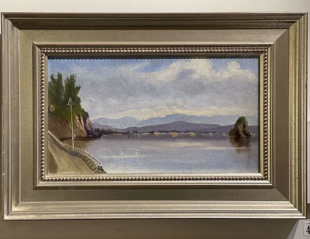 F.E. Tregidge - Nelson Harbour - Oil on Board Image 1++