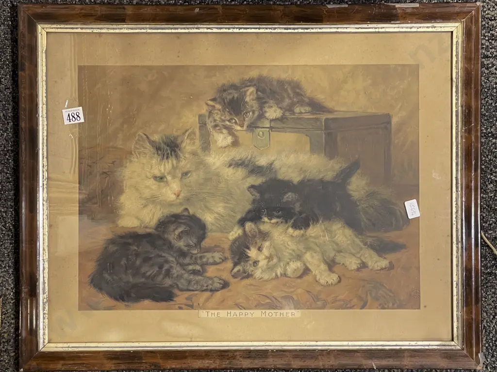 Framed Edwardian Pears Print "The Happy Mother" Image 1++