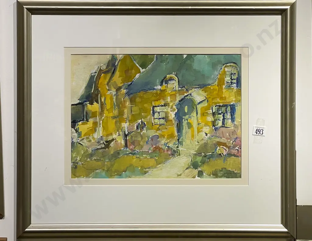 Mary Zohrab - Cottages Near Cambridge England - Watercolour Image 1++