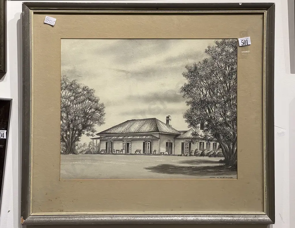 John Hood Alexander (1916 - 1975) - A House Image 1++