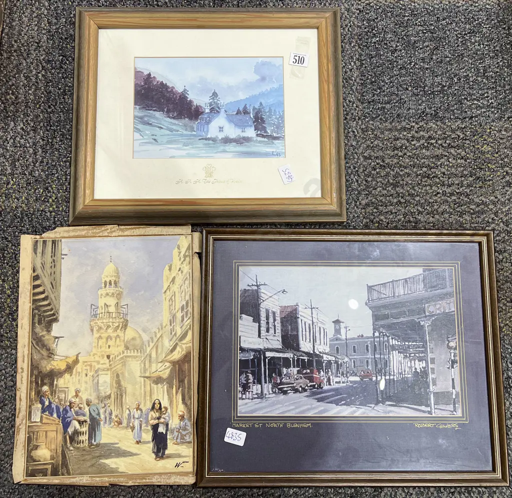 Robert Chilvers Print together with Two Others Image 1++