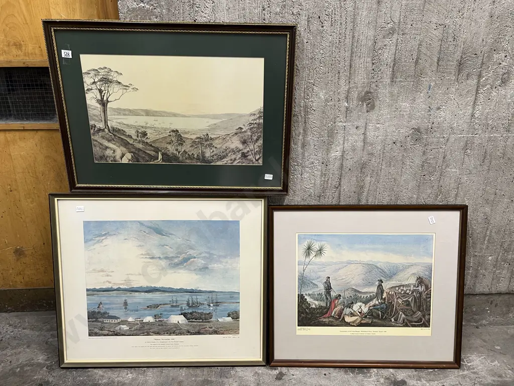 Three Assorted Historical Prints Image 1++