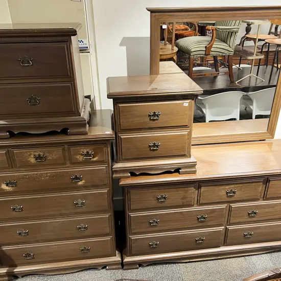 Five Piece Mahogany Bedroom Suite