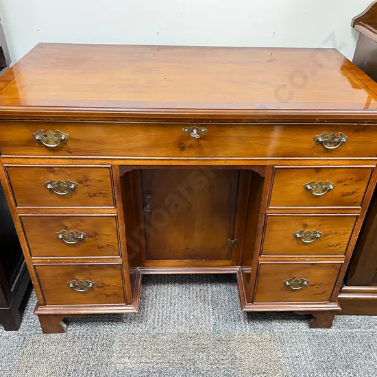 Reproduction Kneehole Desk with Centralised Compartment
