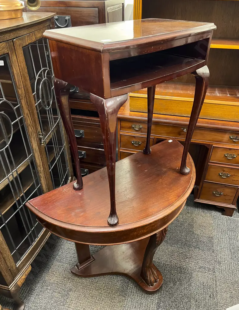 Demi Lune Side Table together with Occasional Table Image 1++