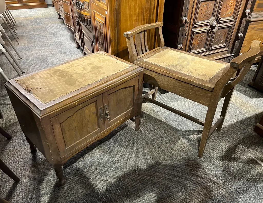 Oak Compartment Stool together with Other Image 1++