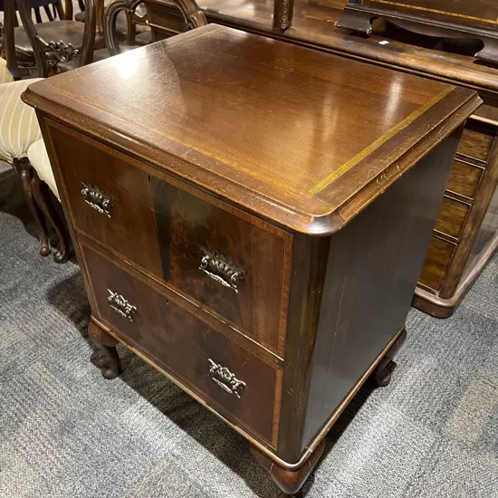 Mahogany Two Drawer Side Chest