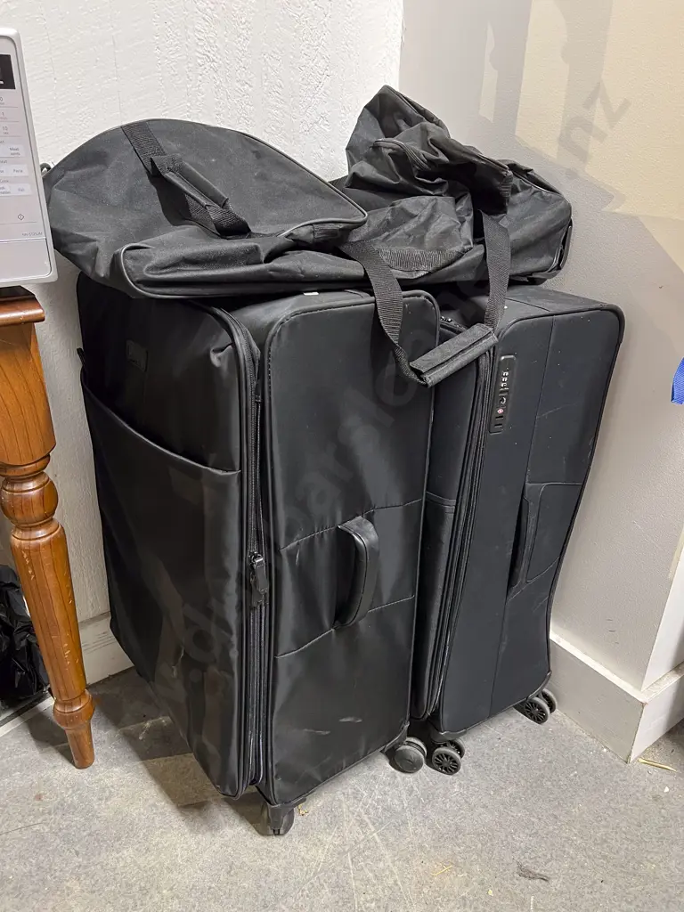Pair of Trundler Suitcases & Other Bag Image 1++