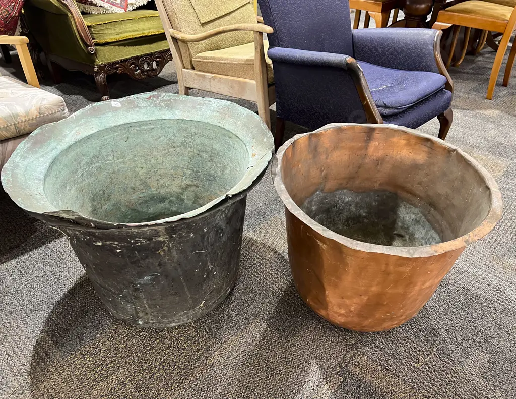 Three Copper Planters Image 1++