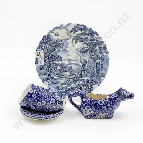 Small Quantity of Blue & White China