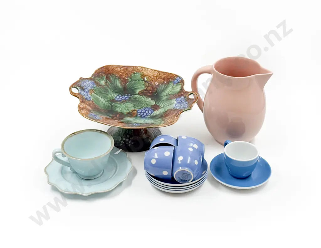 T & G Green "Domino" Demi Tasse Cups & Saucers & Assorted Image 1++