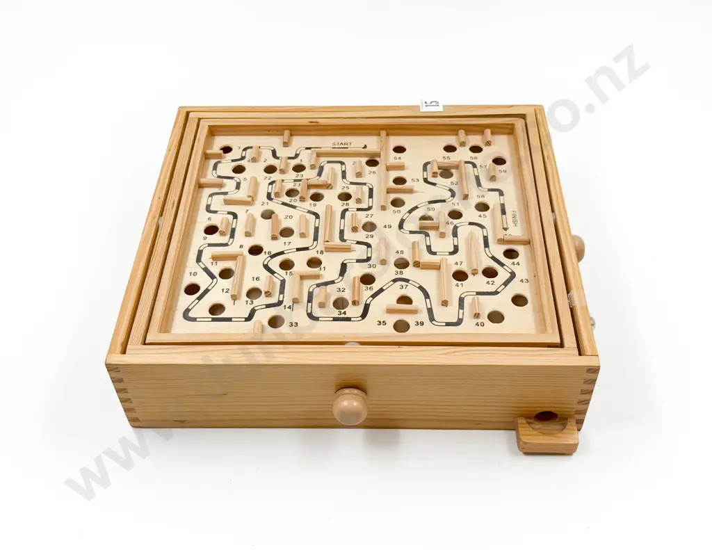 Wooden Tilting Marble Game Image 1++