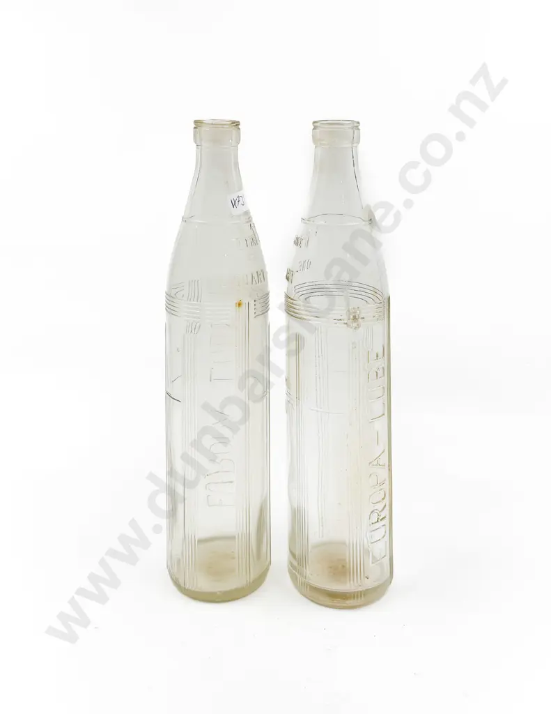 Two Vintage Glass Oil Bottles Image 1++