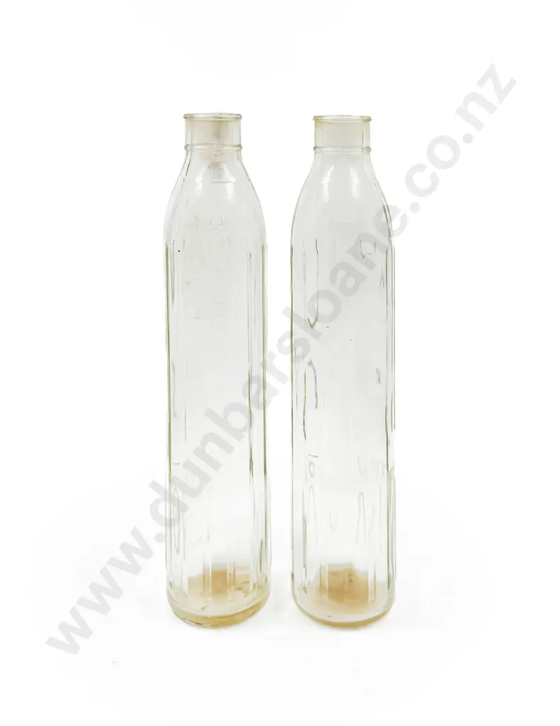 Two Vintage Glass Shell Oil Bottles Image 1++