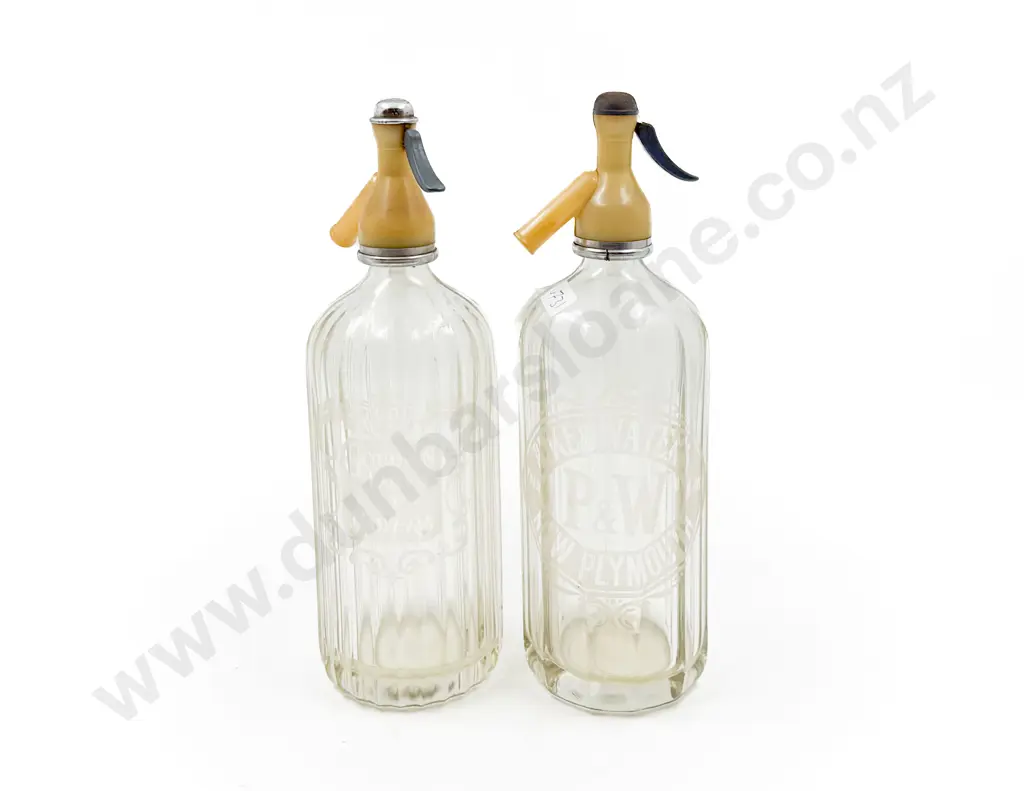 Two Vintage Glass Soda Syphons Image 1++