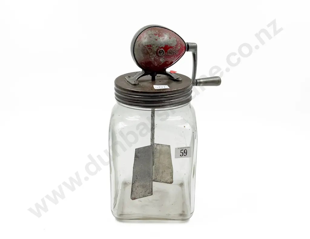 Vintage Glass Butter Churn Image 1++