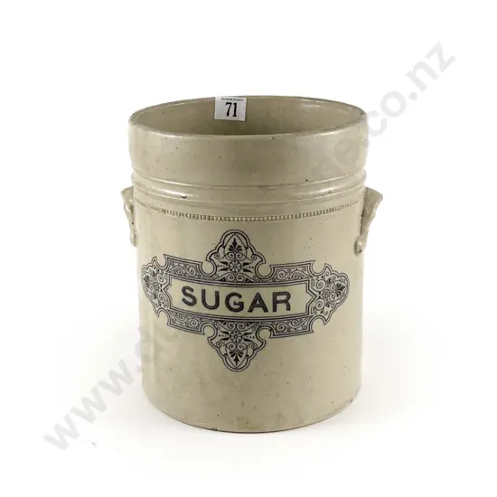 Four Assorted Vintage Kitchen Storage Jars together with Stoneware Crock