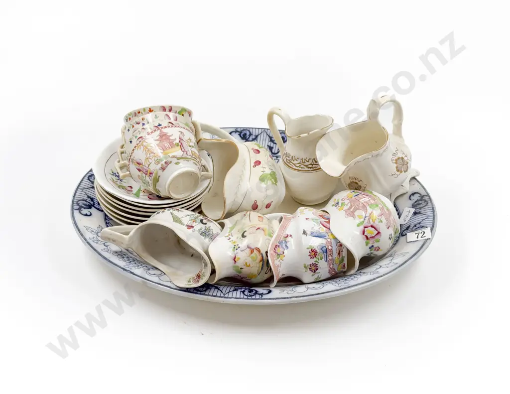 Quantity of Assorted C20th China on B & W Ashet Image 1++