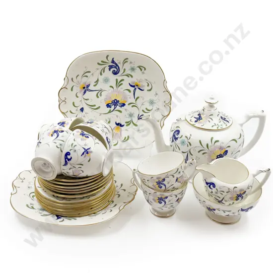 Coalport "Pageant" 6 Place Tea Set