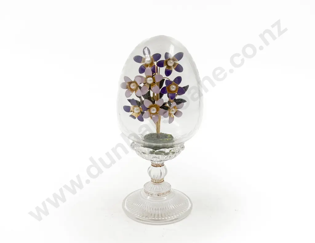 Franklin Mint "The Violet Bouquet" (By The House of Faberge) Image 1++