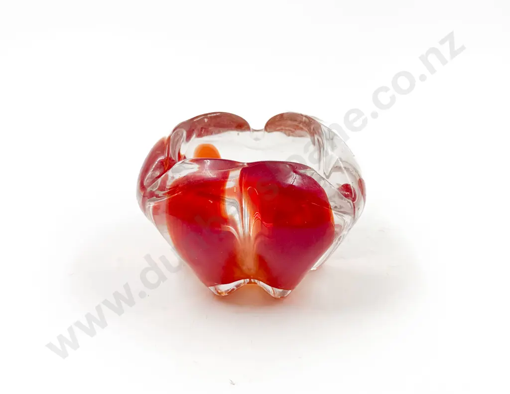 Murano Art Glass Squat Vase Image 1++