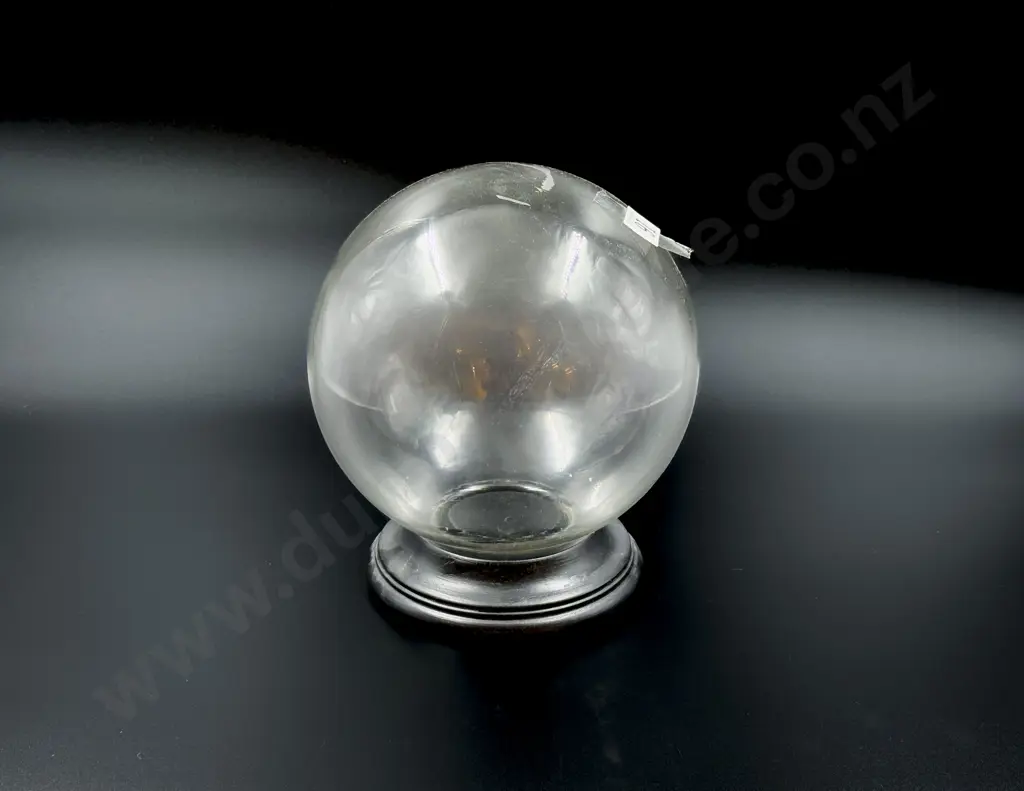 Vintage Glass Orb on Stand Image 1++