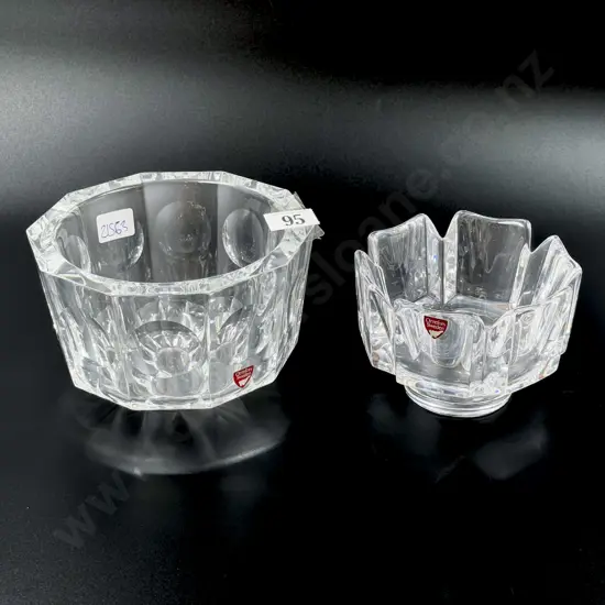 Two Orrefors Crystal Bowls