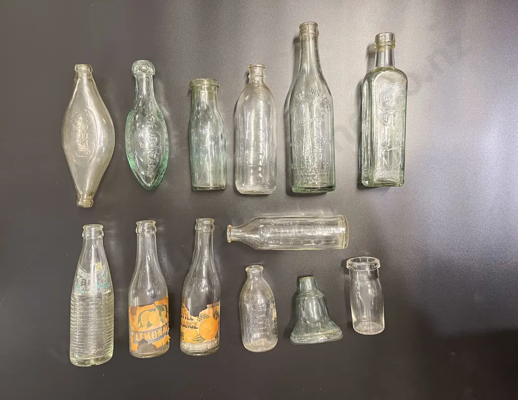 Quantity of Assorted Vintage Glass Bottles Image 1++