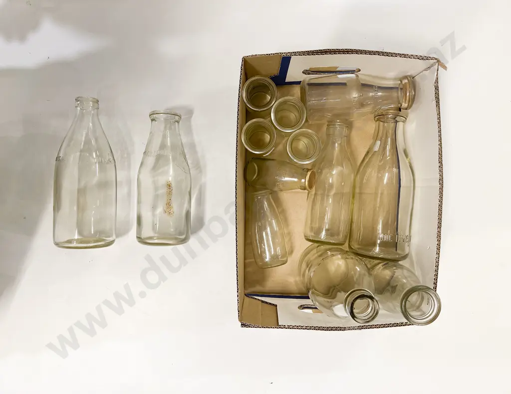 Quantity of Assorted Vintage Glass Bottles Image 1++