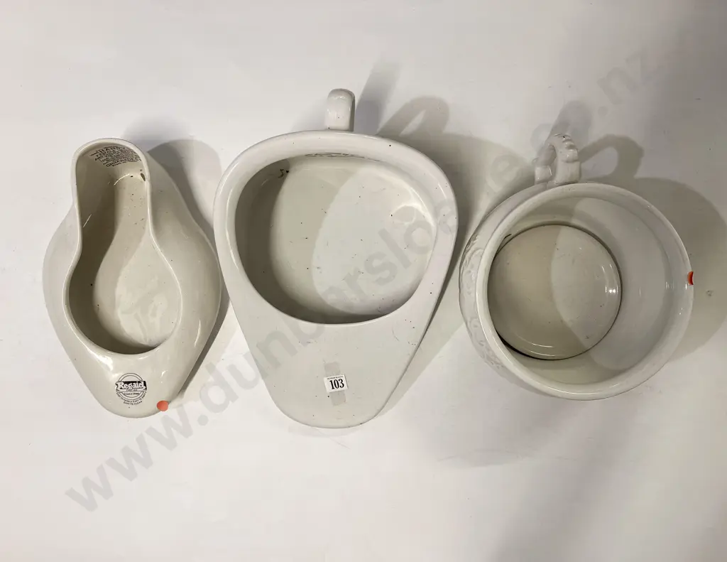 Three Vintage Ceramic Potties Image 1++