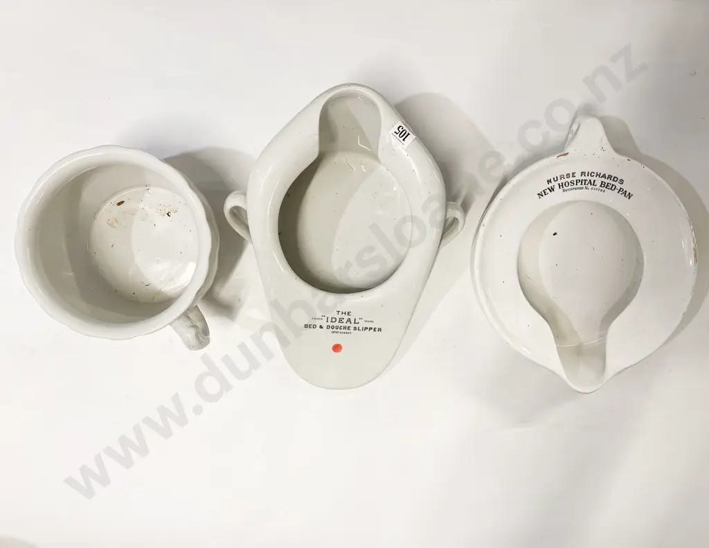 Three Vintage Ceramic Potties Image 1++